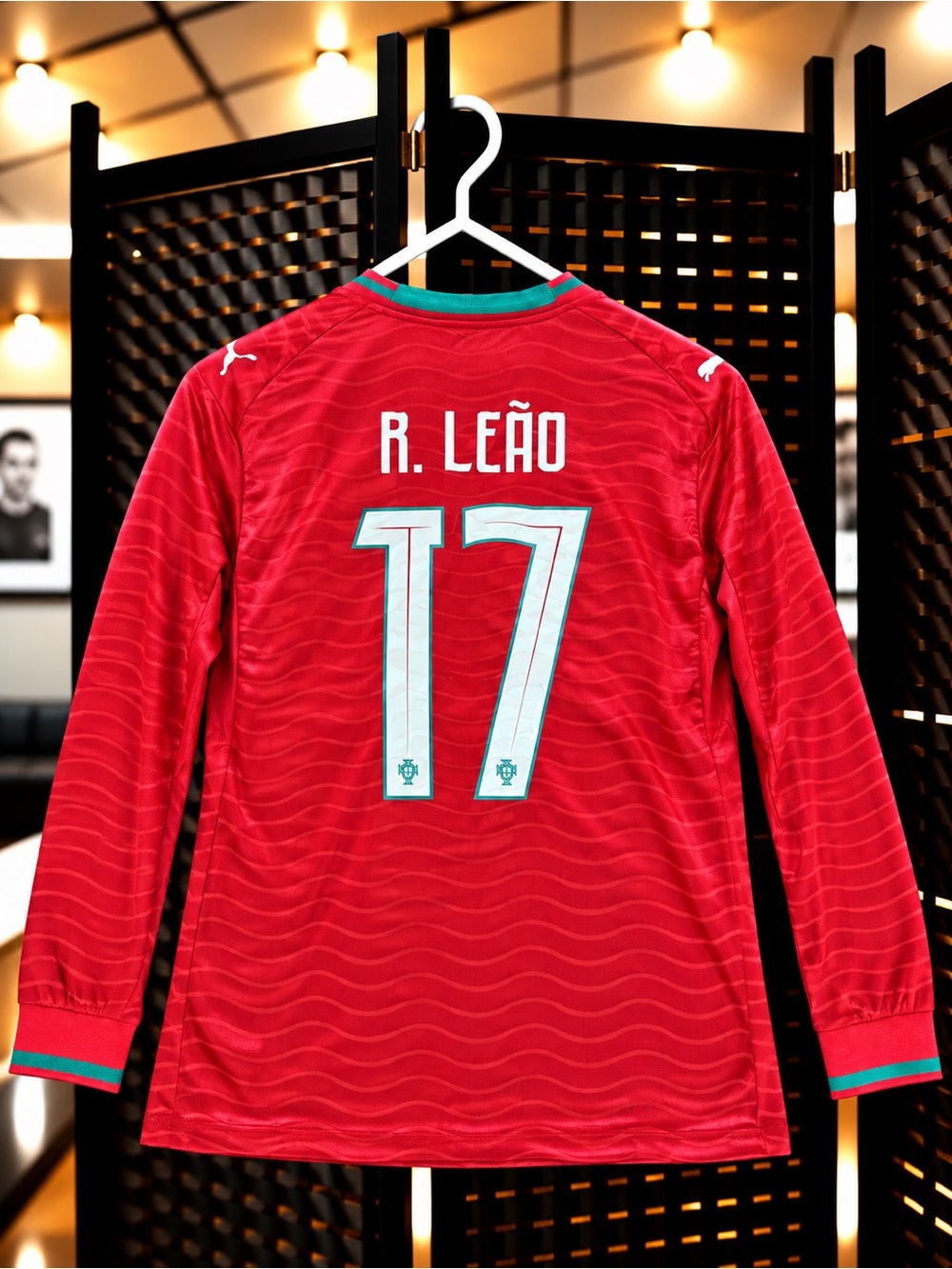 R. Leão Portugal Soccer Jersey Home World Cup